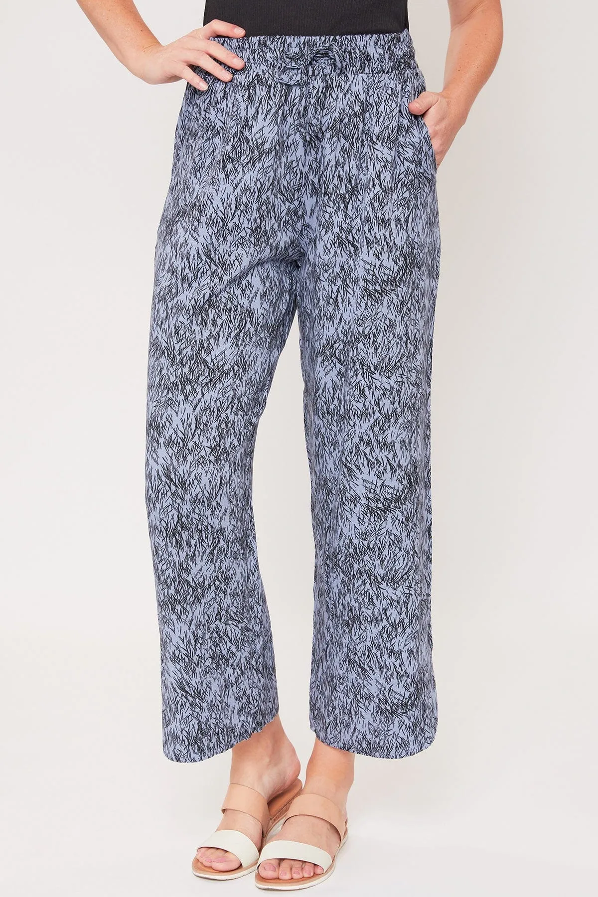 Elastic Waist Pant With Slit Hem , Pack Of 6