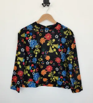 Emily Lovelock Black Print Top