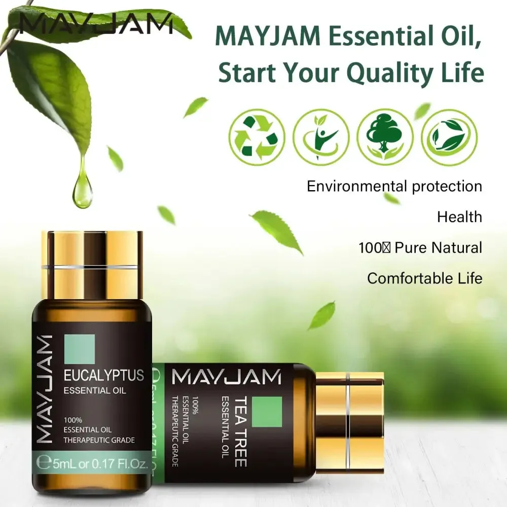 Essential Oils Gift Set 20 Bottles in Elegant Black Gold Box