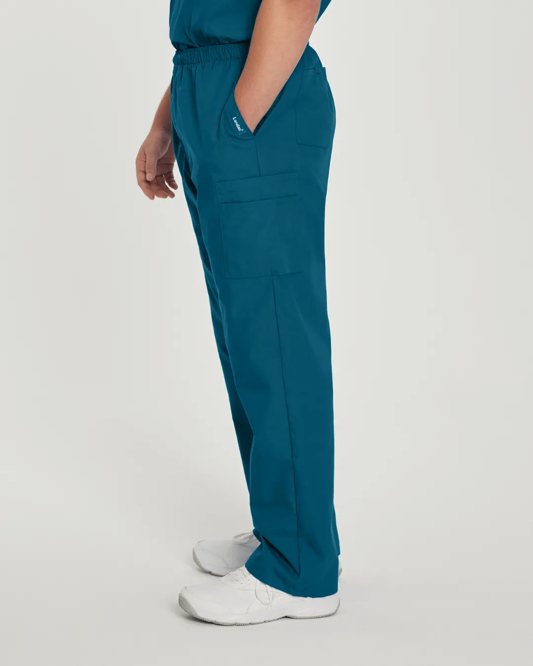 Essentials Men's Straight-Leg Cargo Scrub Pants - 8555
