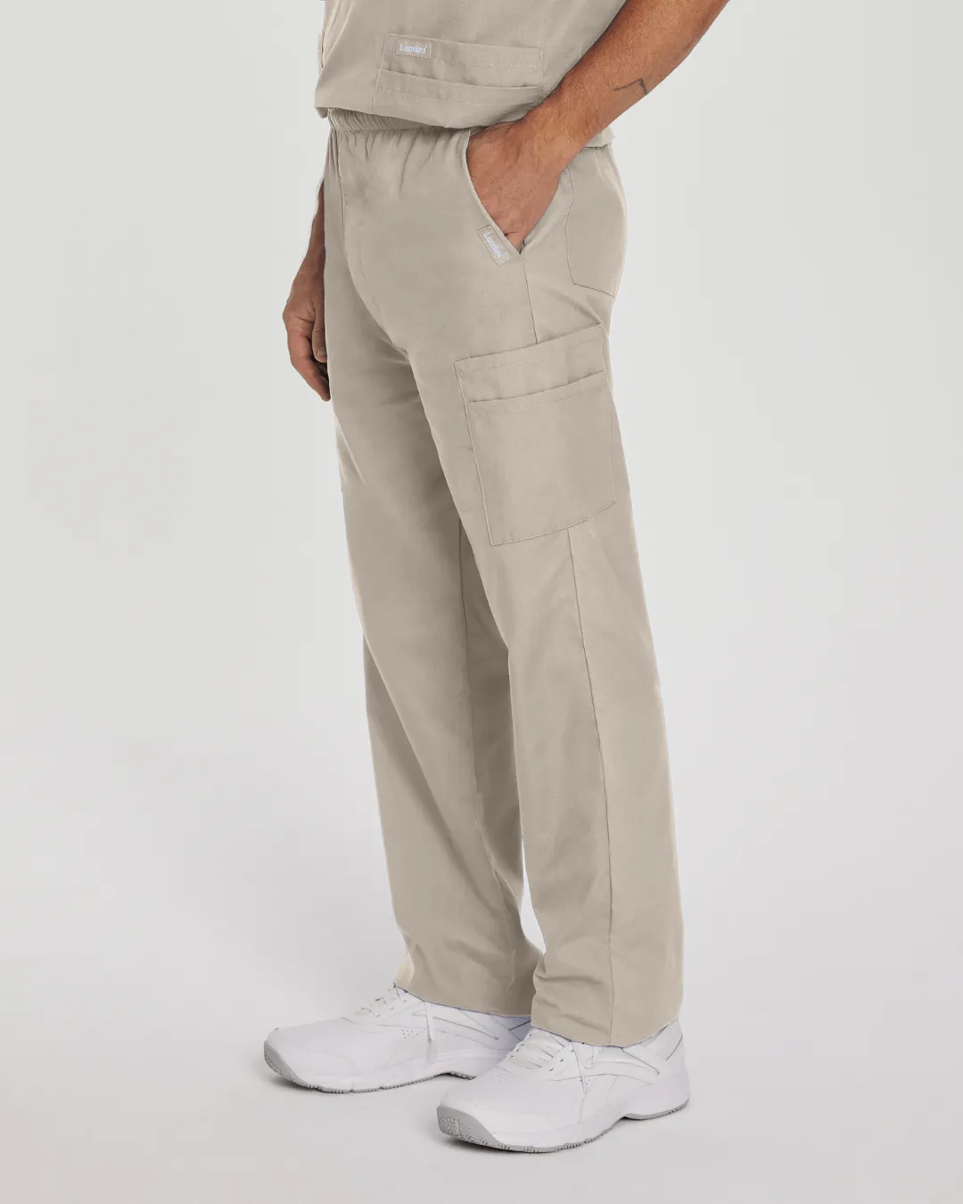 Essentials Men's Straight-Leg Cargo Scrub Pants - 8555