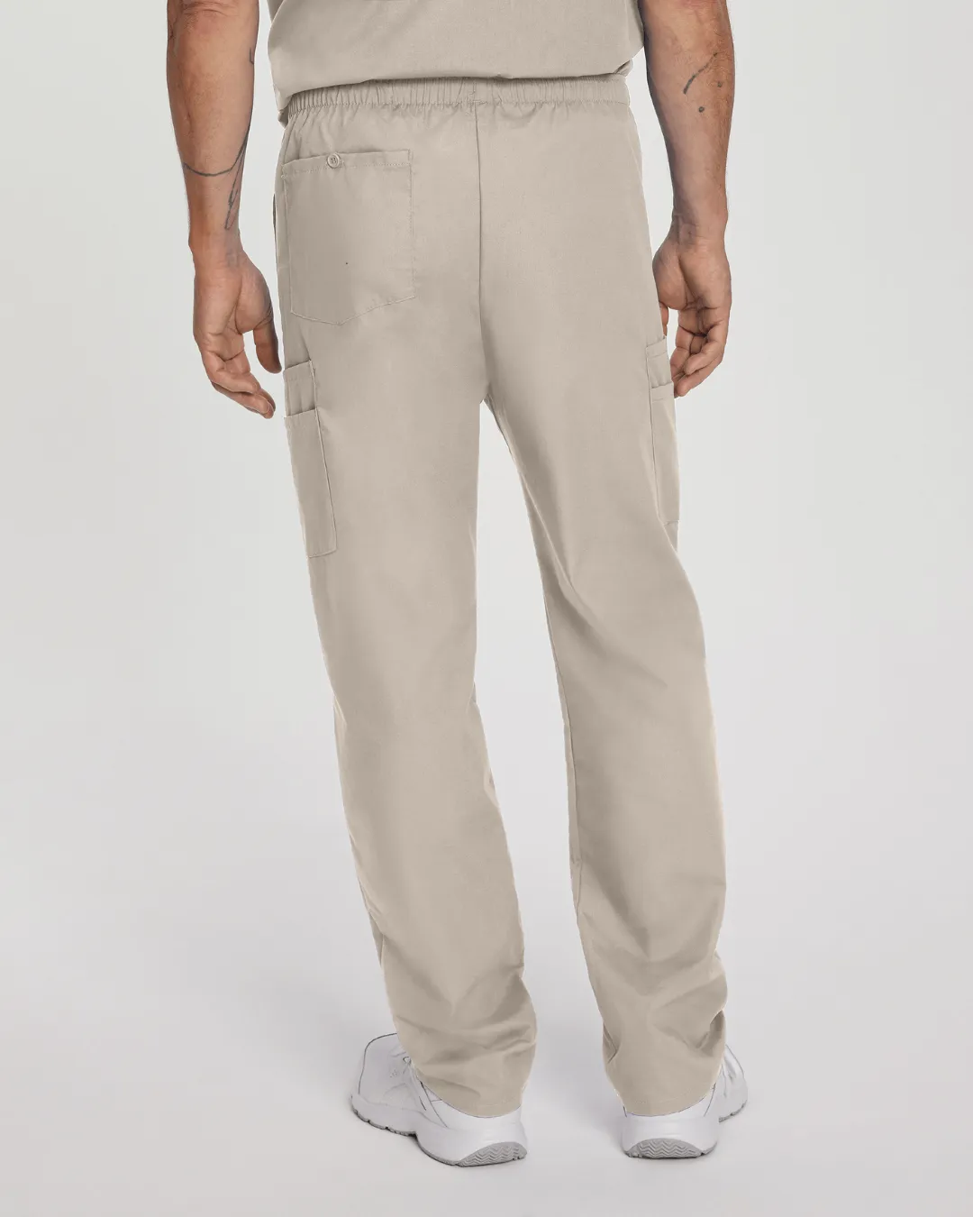 Essentials Men's Straight-Leg Cargo Scrub Pants - 8555