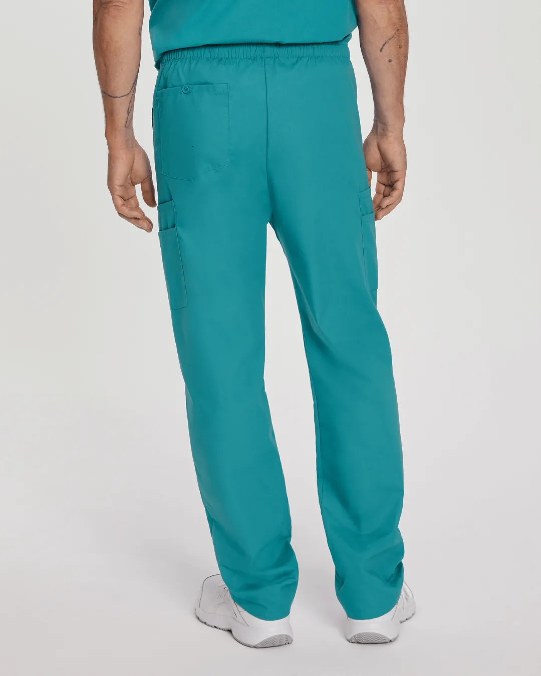 Essentials Men's Straight-Leg Cargo Scrub Pants - 8555