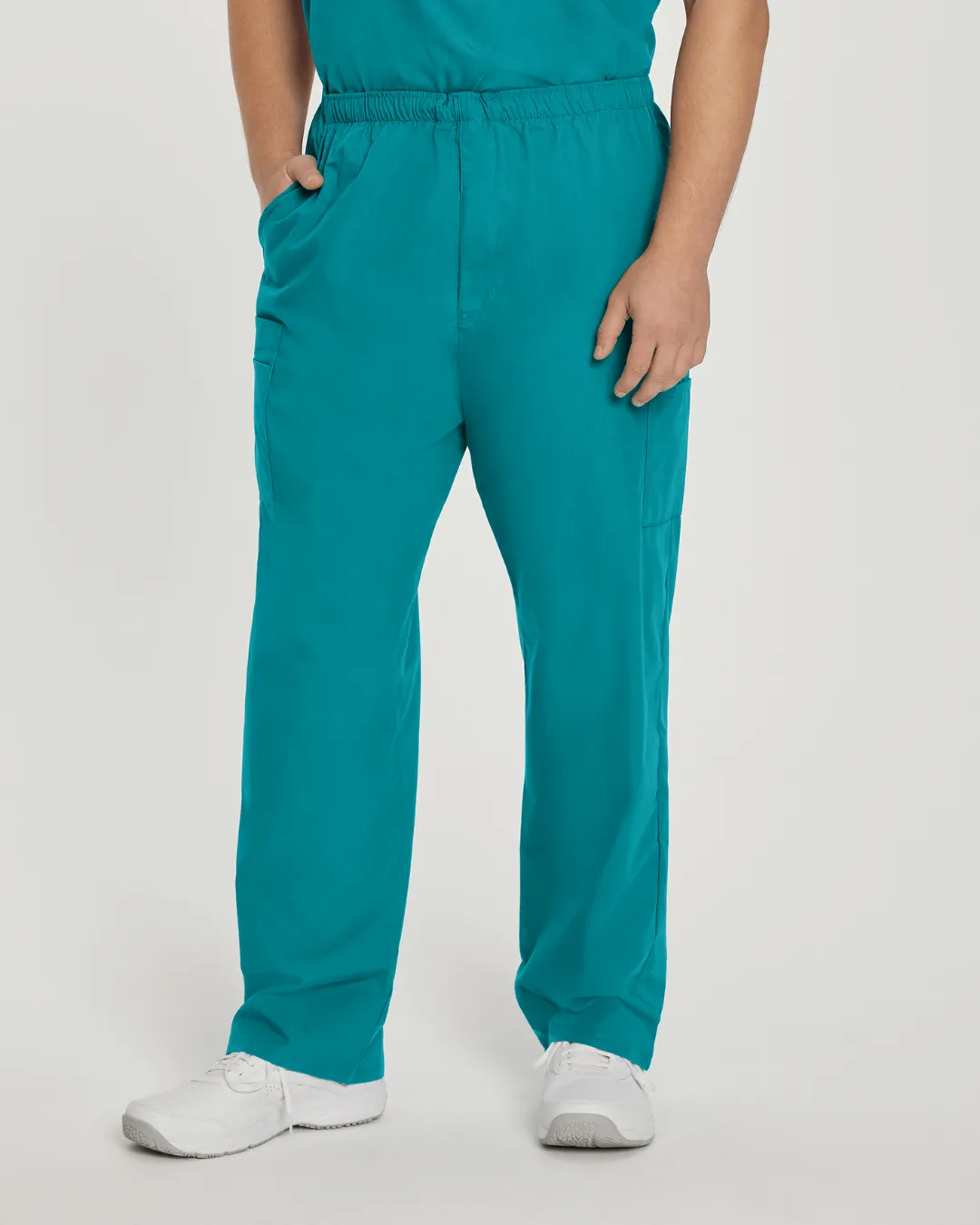 Essentials Men's Straight-Leg Cargo Scrub Pants - 8555