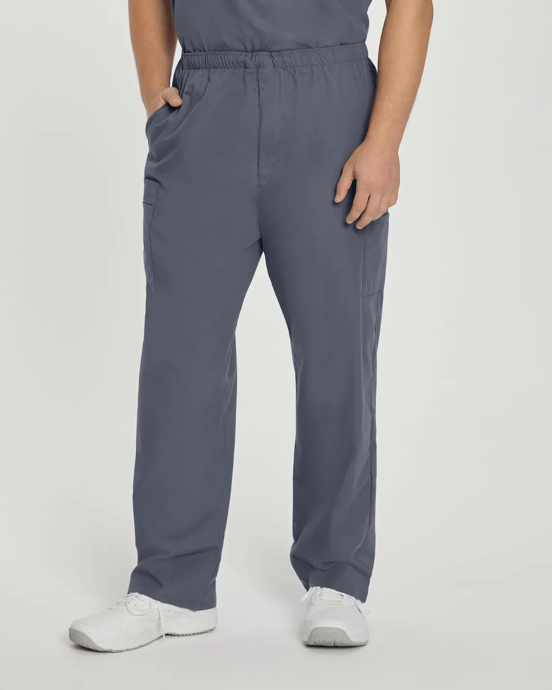 Essentials Men's Straight-Leg Cargo Scrub Pants - 8555