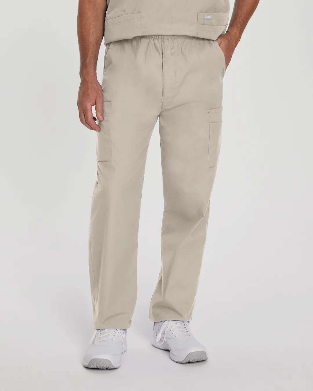 Essentials Men's Straight-Leg Cargo Scrub Pants - 8555