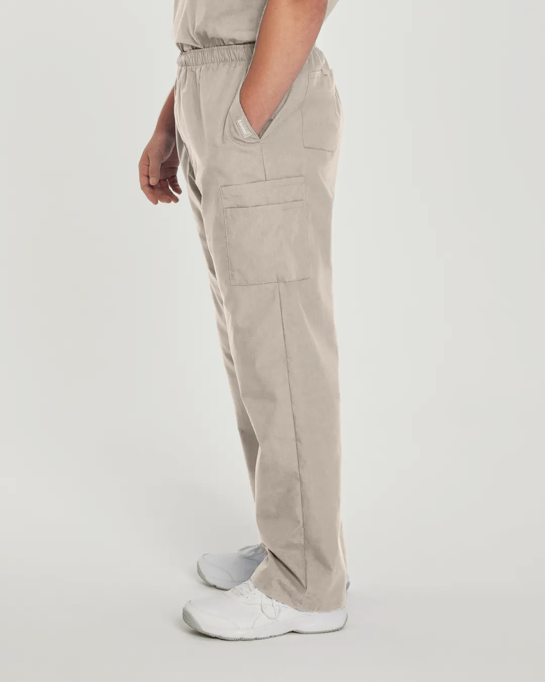 Essentials Men's Straight-Leg Cargo Scrub Pants - 8555