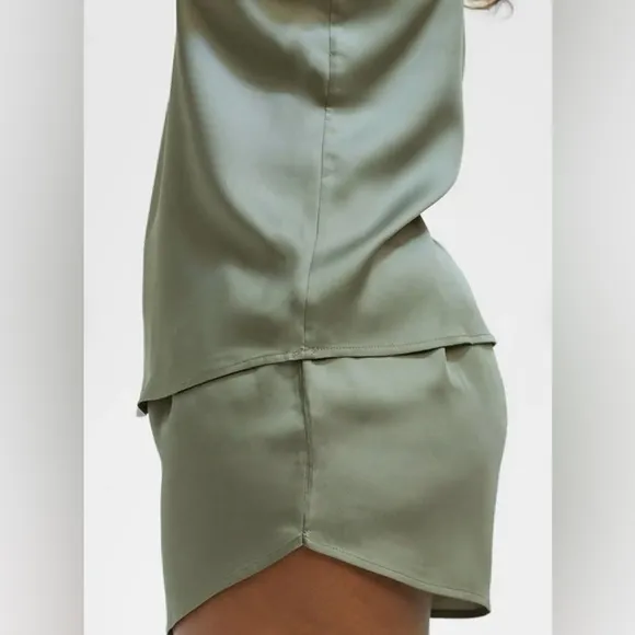Ettitude Sateen Shortie Moss Sz S