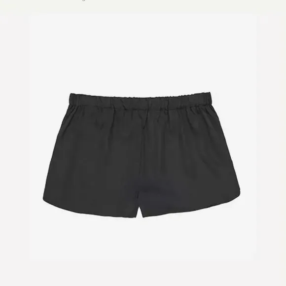 ETTITUDE Women’s Sateen Shorts in onyx black pajama shorts NIB