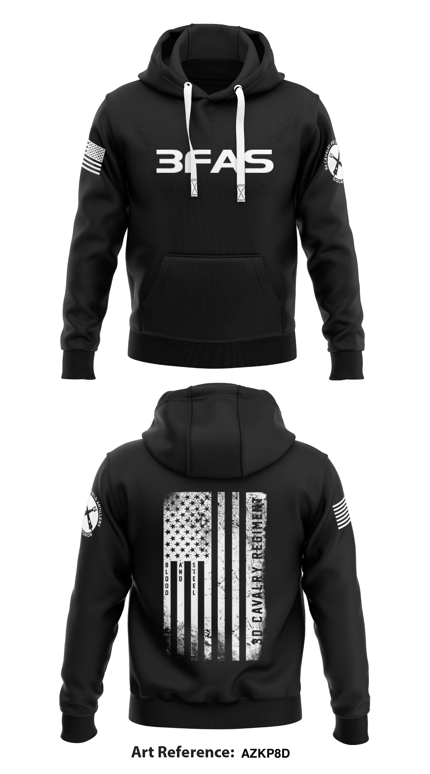 FAS, 3d CR  Core Men's Hooded Performance Sweatshirt - Azkp8D