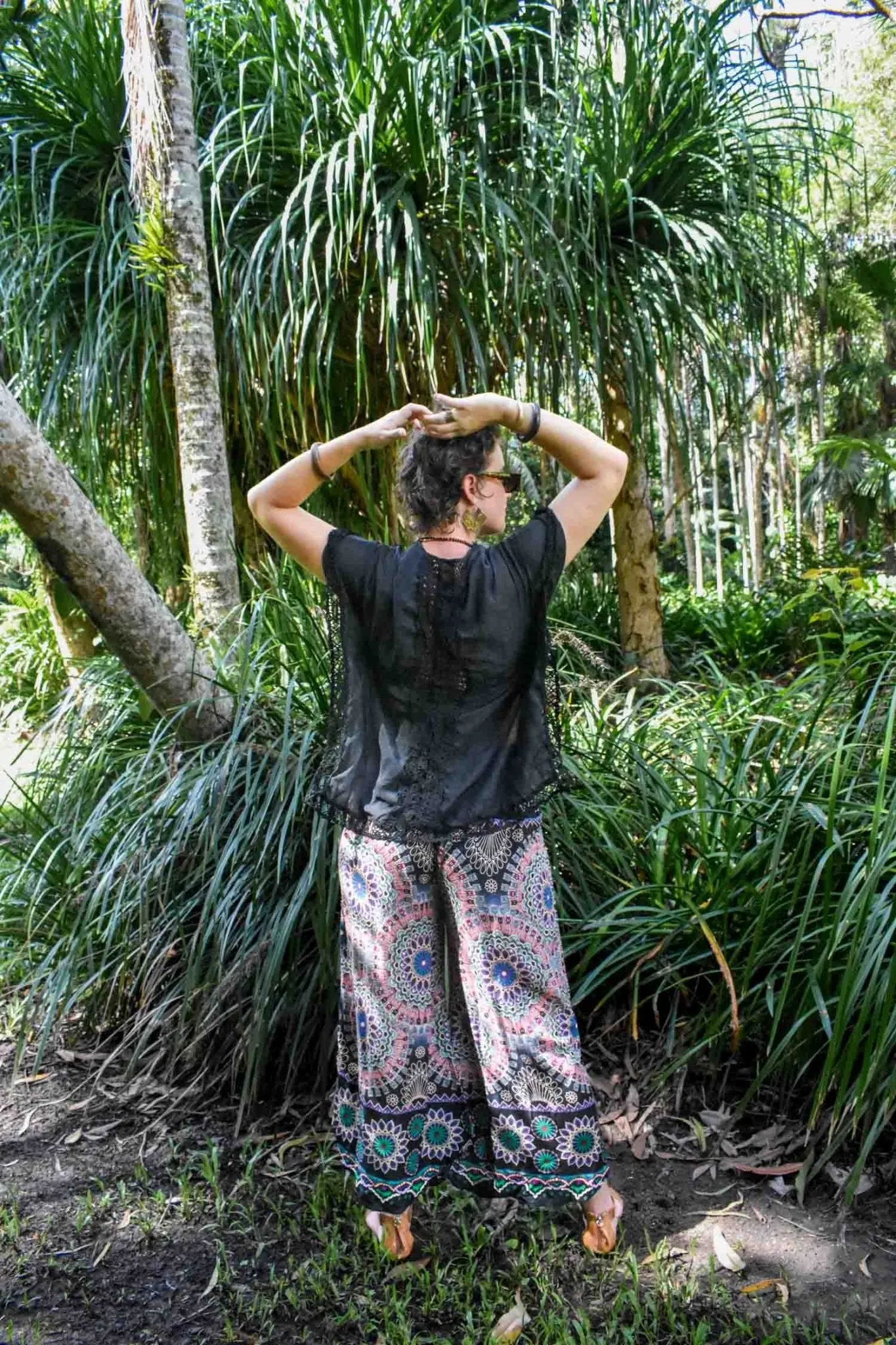 Fern Pants - Fractal Black