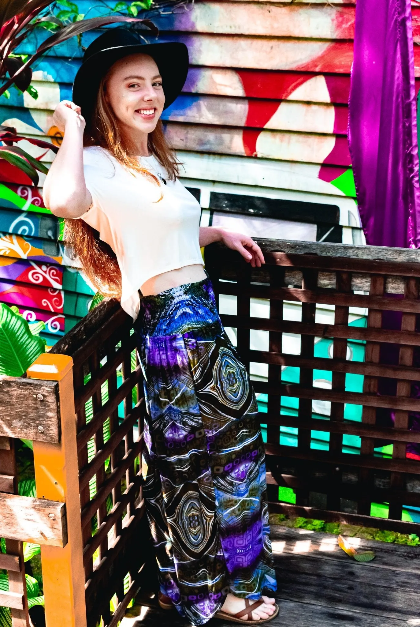Fern Pants - Ripple Purple