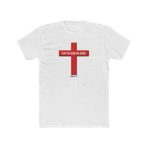 Fija Tus Ojos En Jesús Men's Cotton Crew Tee