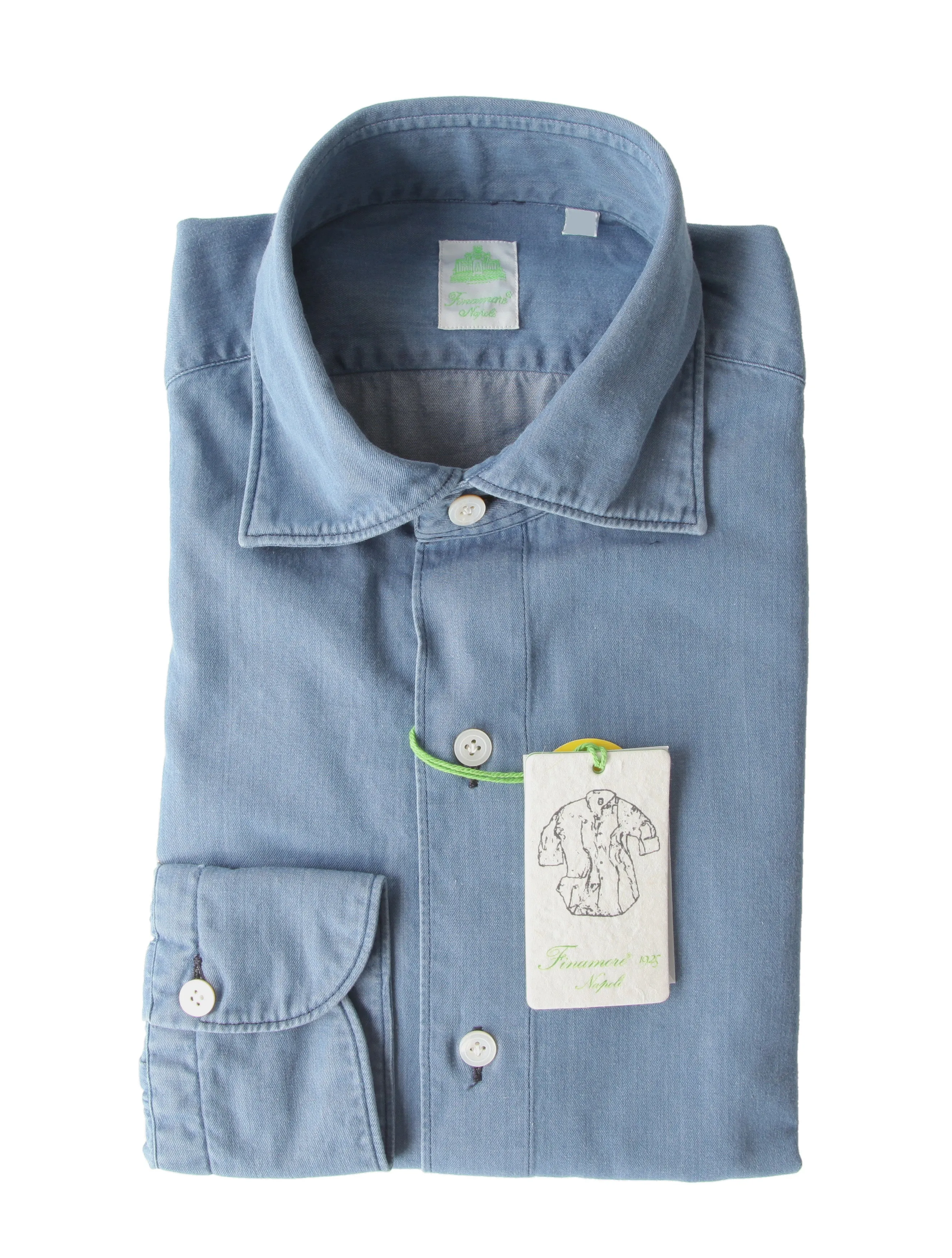 Finamore Napoli Light Blue Shirt - Extra Slim