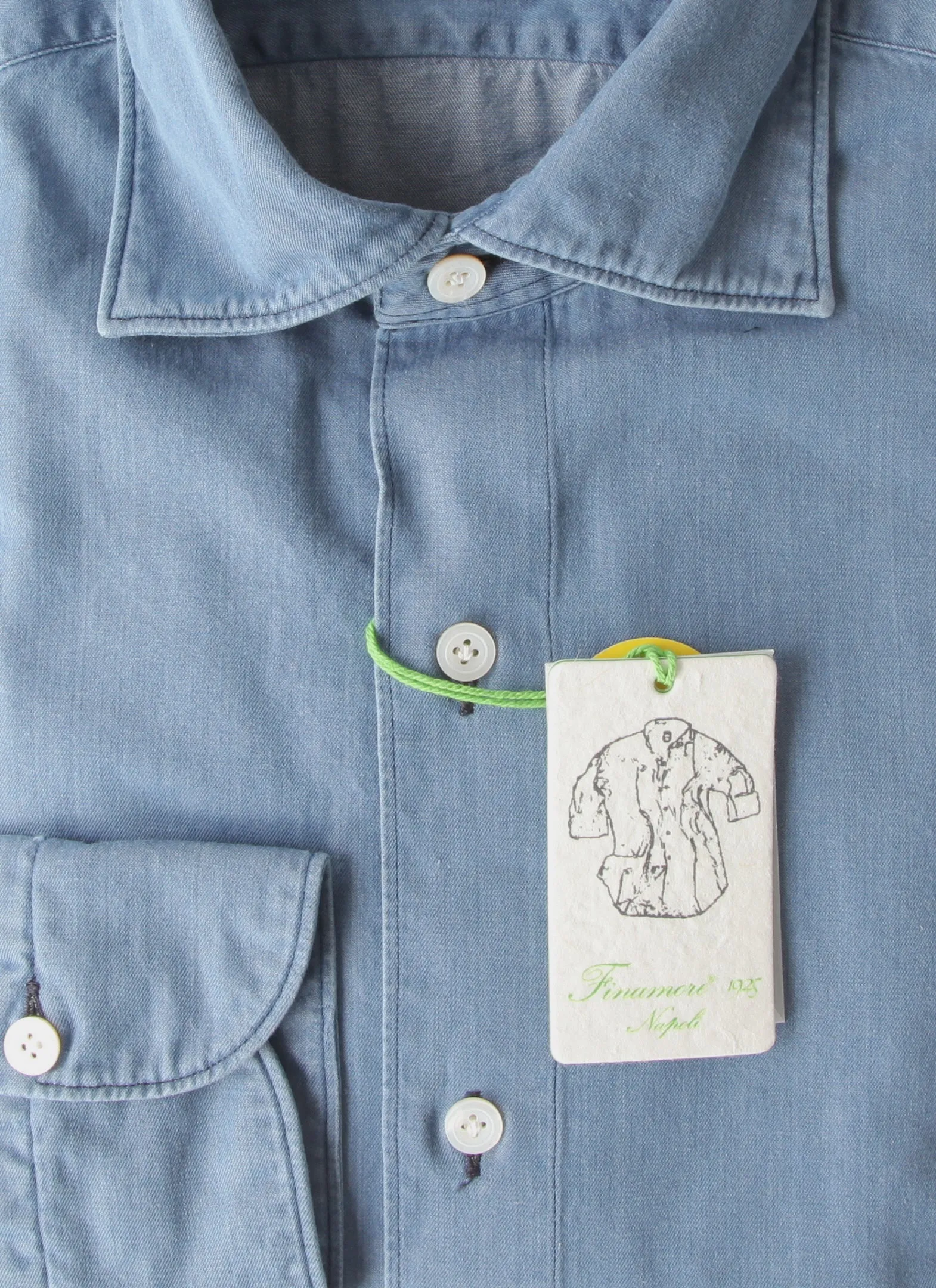 Finamore Napoli Light Blue Shirt - Extra Slim