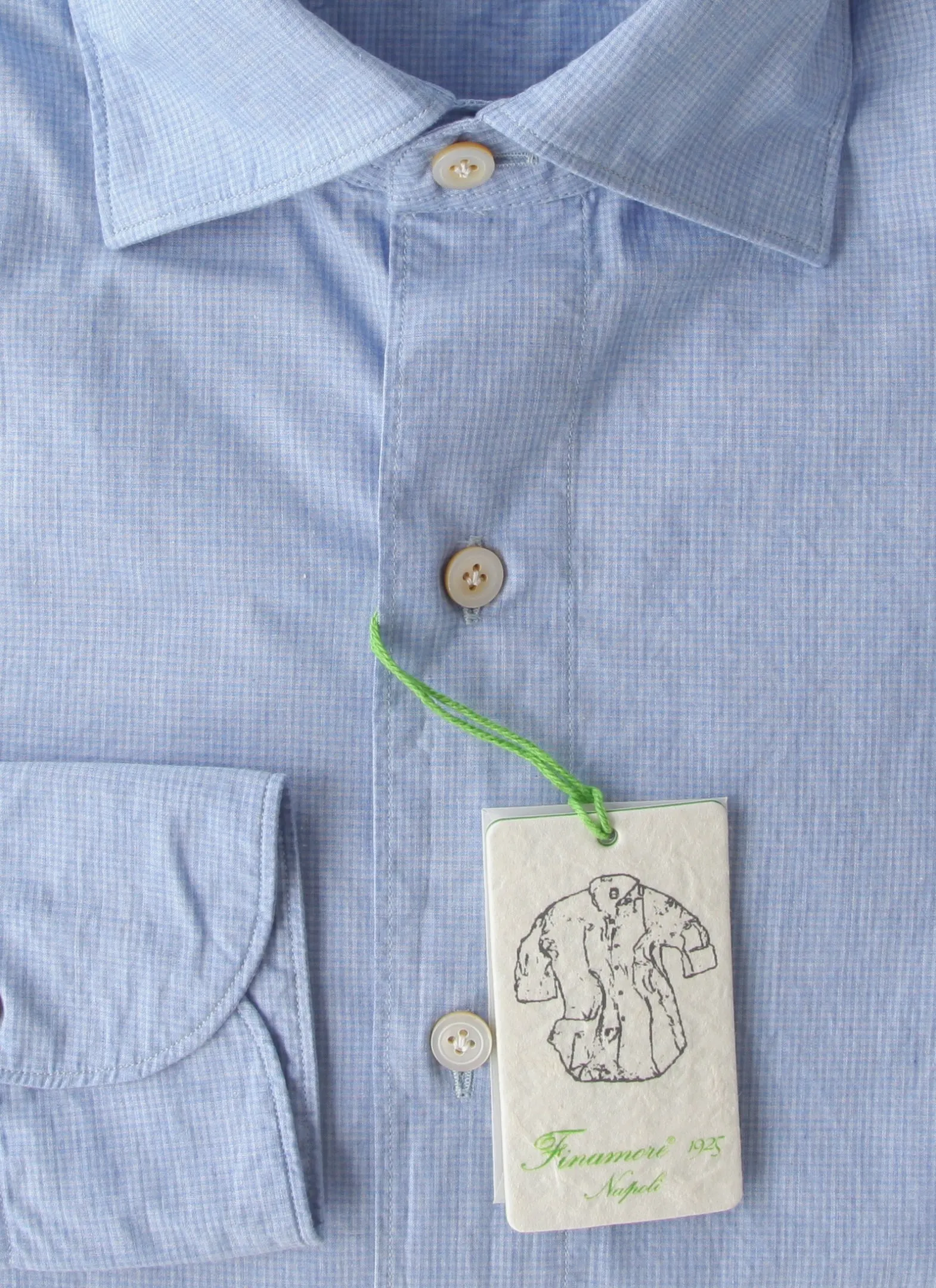 Finamore Napoli Light Blue Shirt - Extra Slim