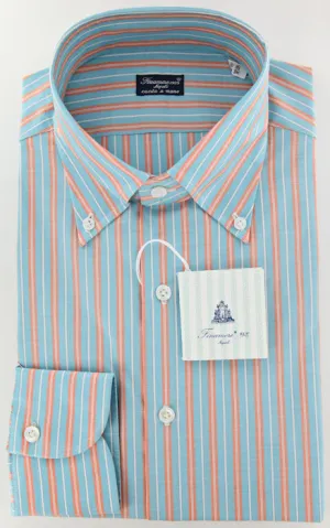 Finamore Napoli Light Blue Shirt – Size: 16 US / 41 EU
