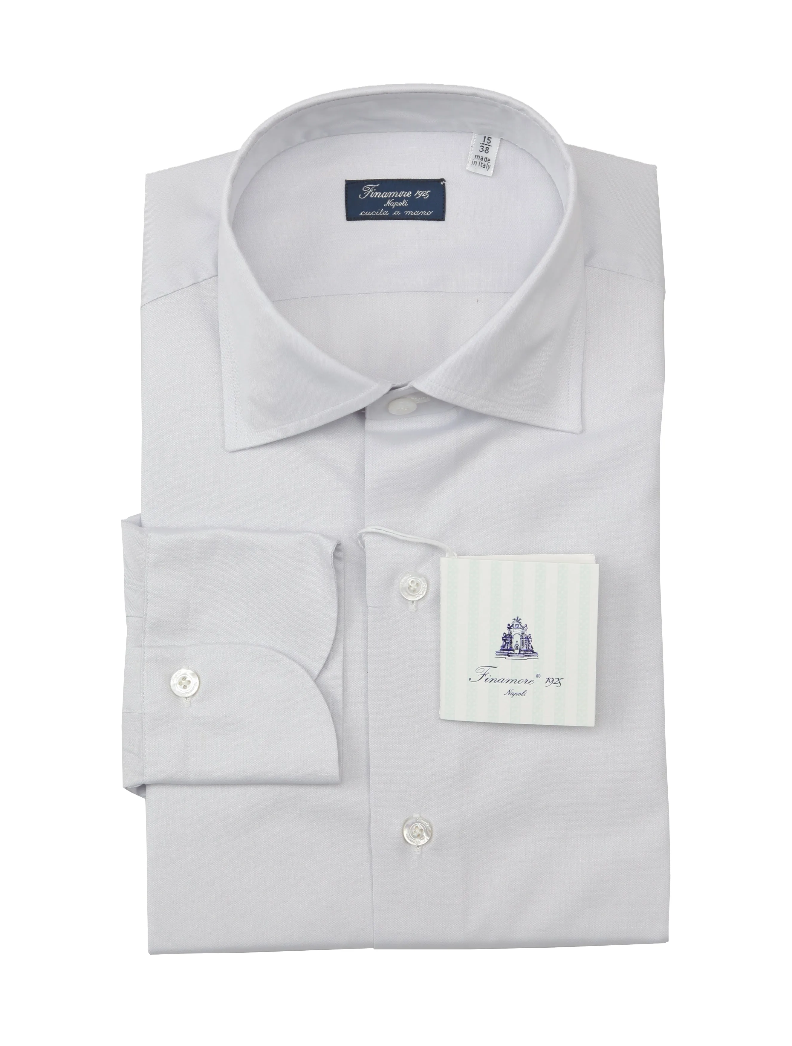 Finamore Napoli Light Gray Shirt - Slim