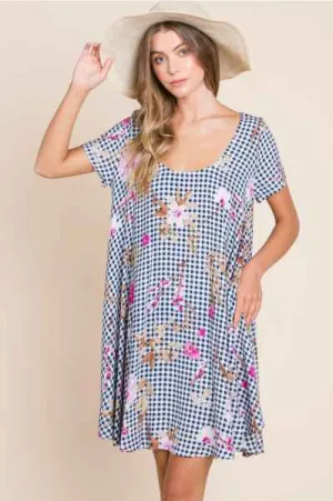 Floral Print Tunic Top