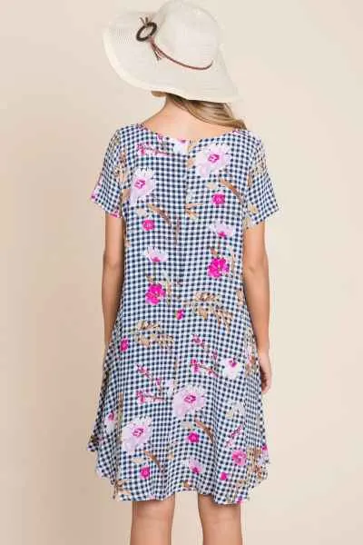Floral Print Tunic Top