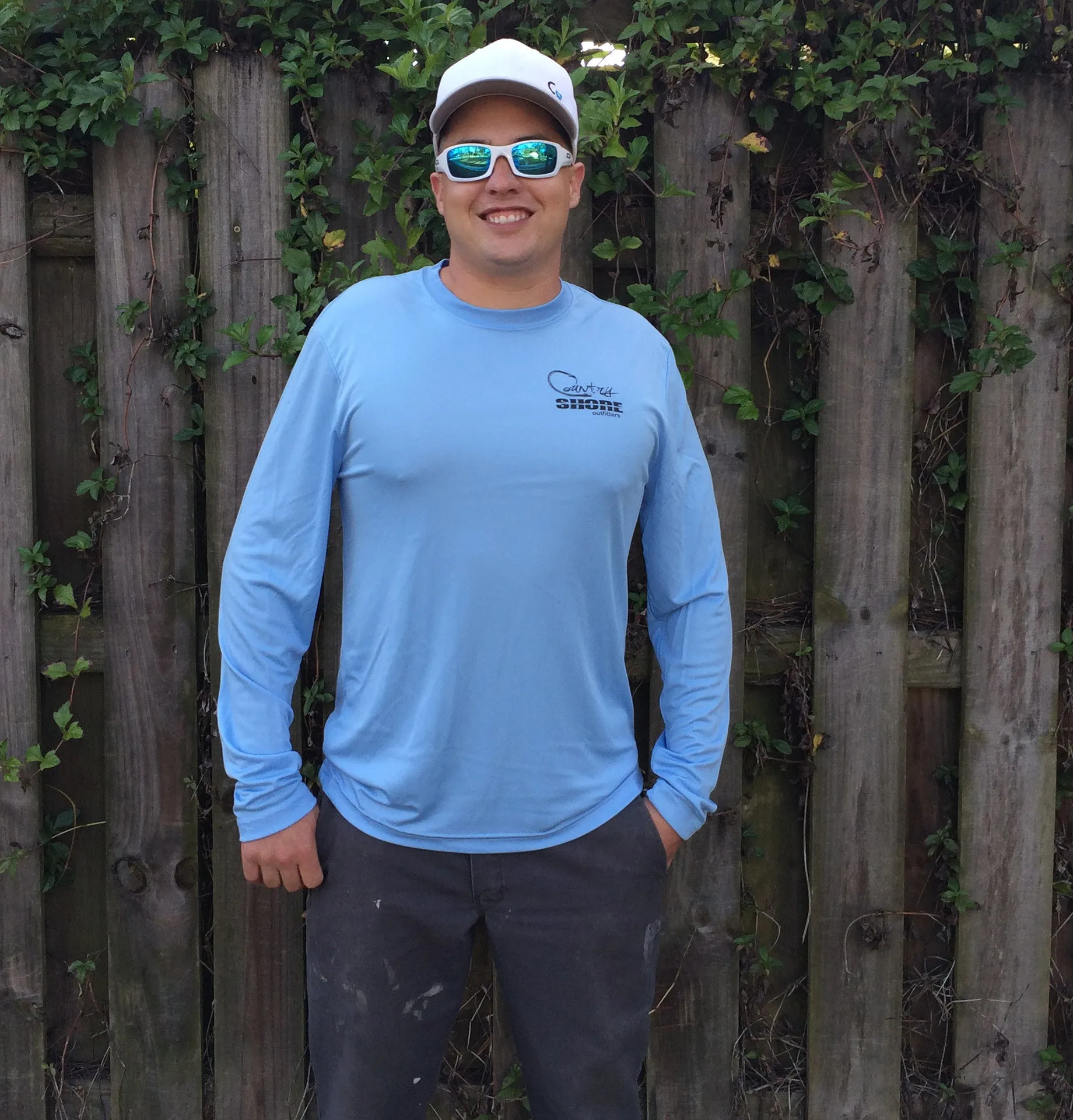 Florida Hogfish Light Blue UPF Long Sleeve Shirt
