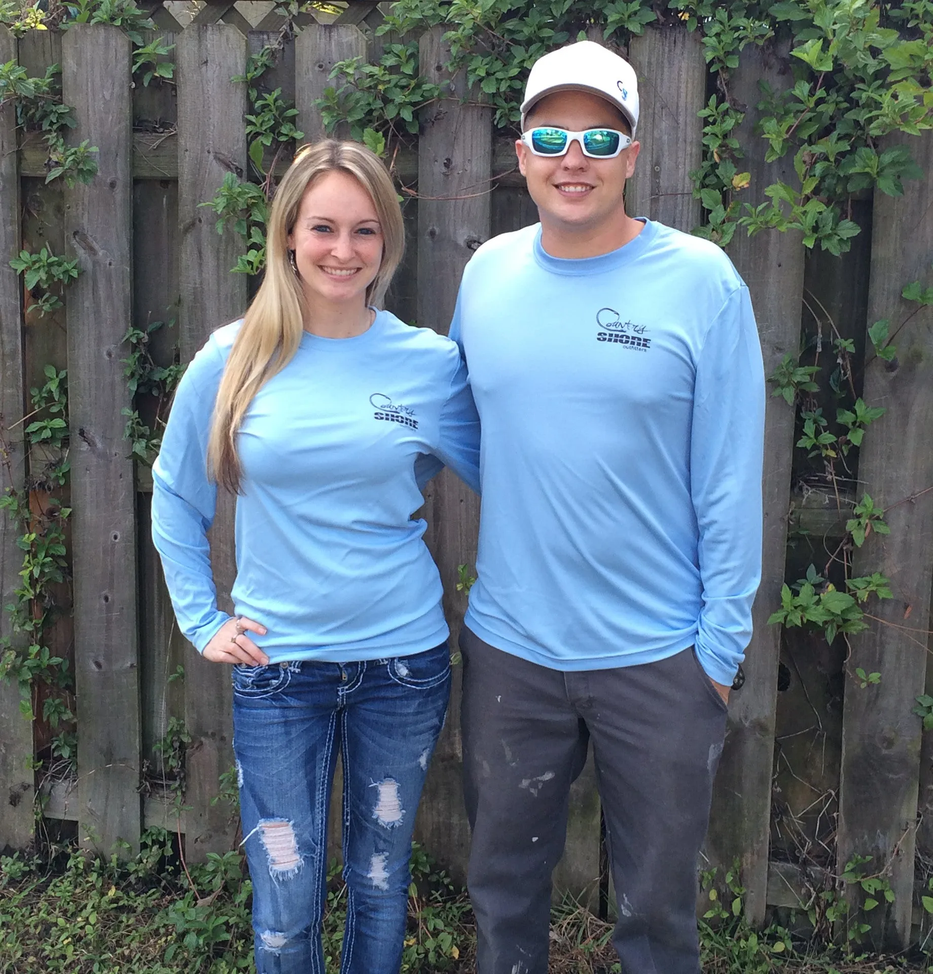 Florida Hogfish Light Blue UPF Long Sleeve Shirt
