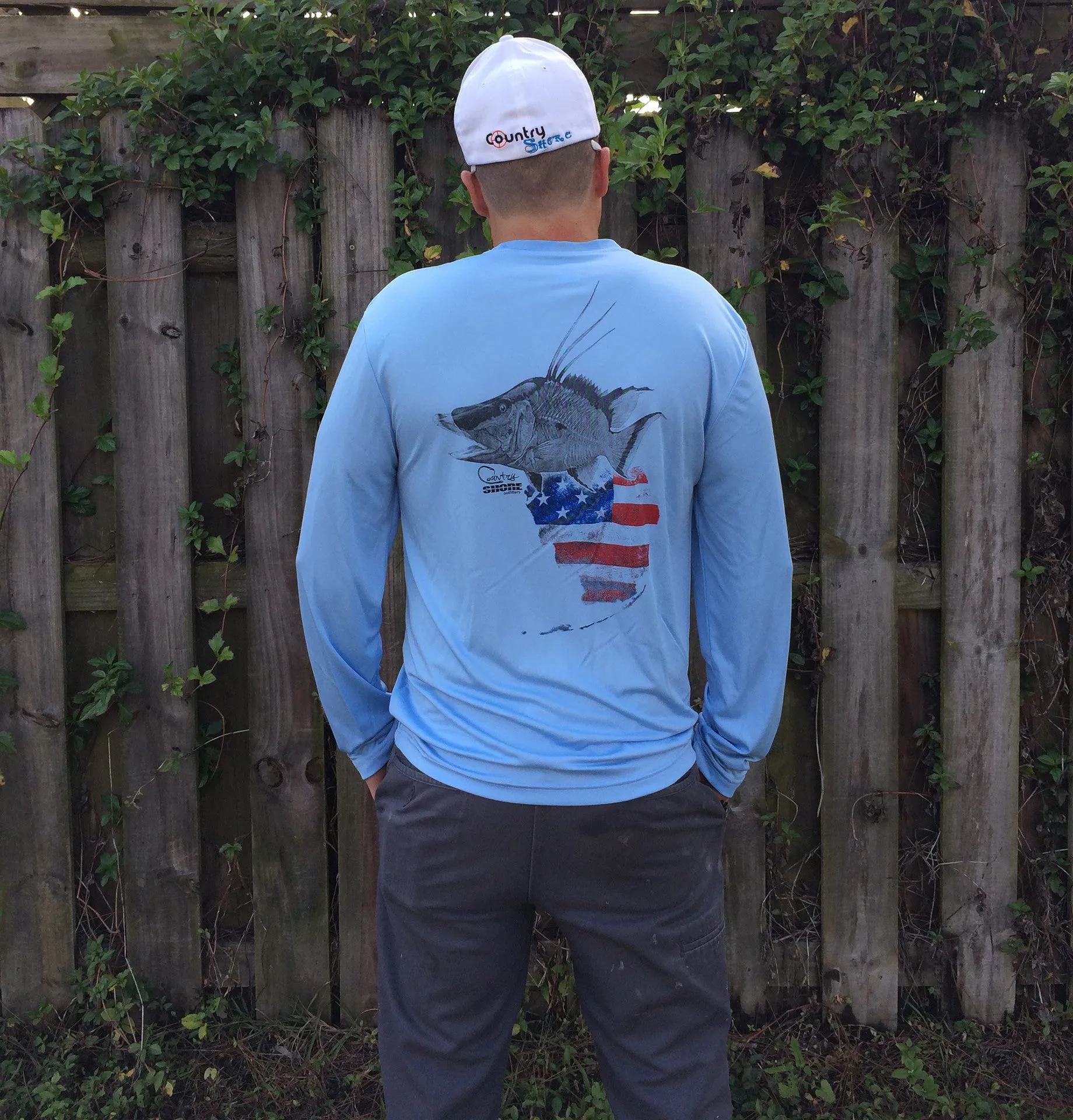 Florida Hogfish Light Blue UPF Long Sleeve Shirt