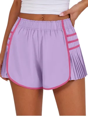 Flowy Pleated Athletic Shorts