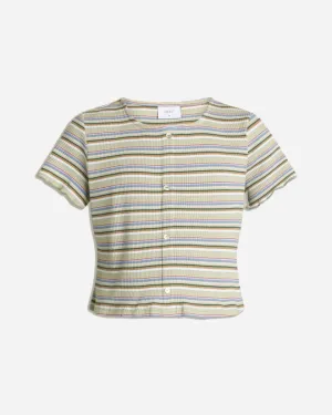 Fodil Rib Tee - Light Green