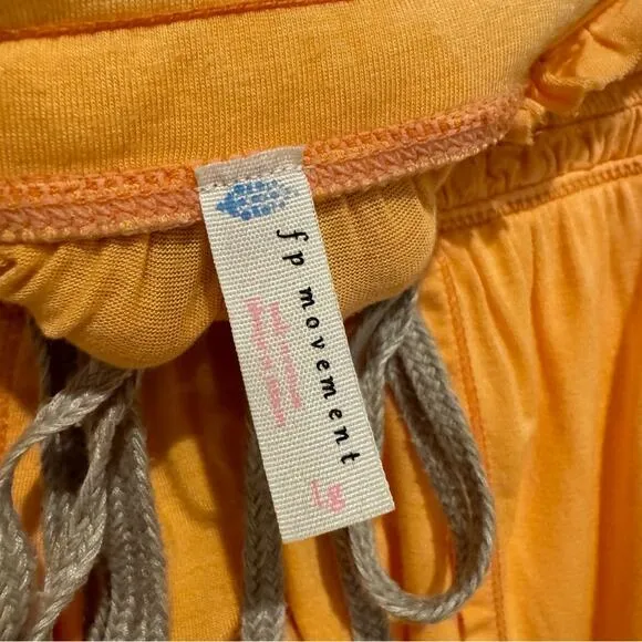 Free People FP Movement Dream Work Shorts Orange Size L