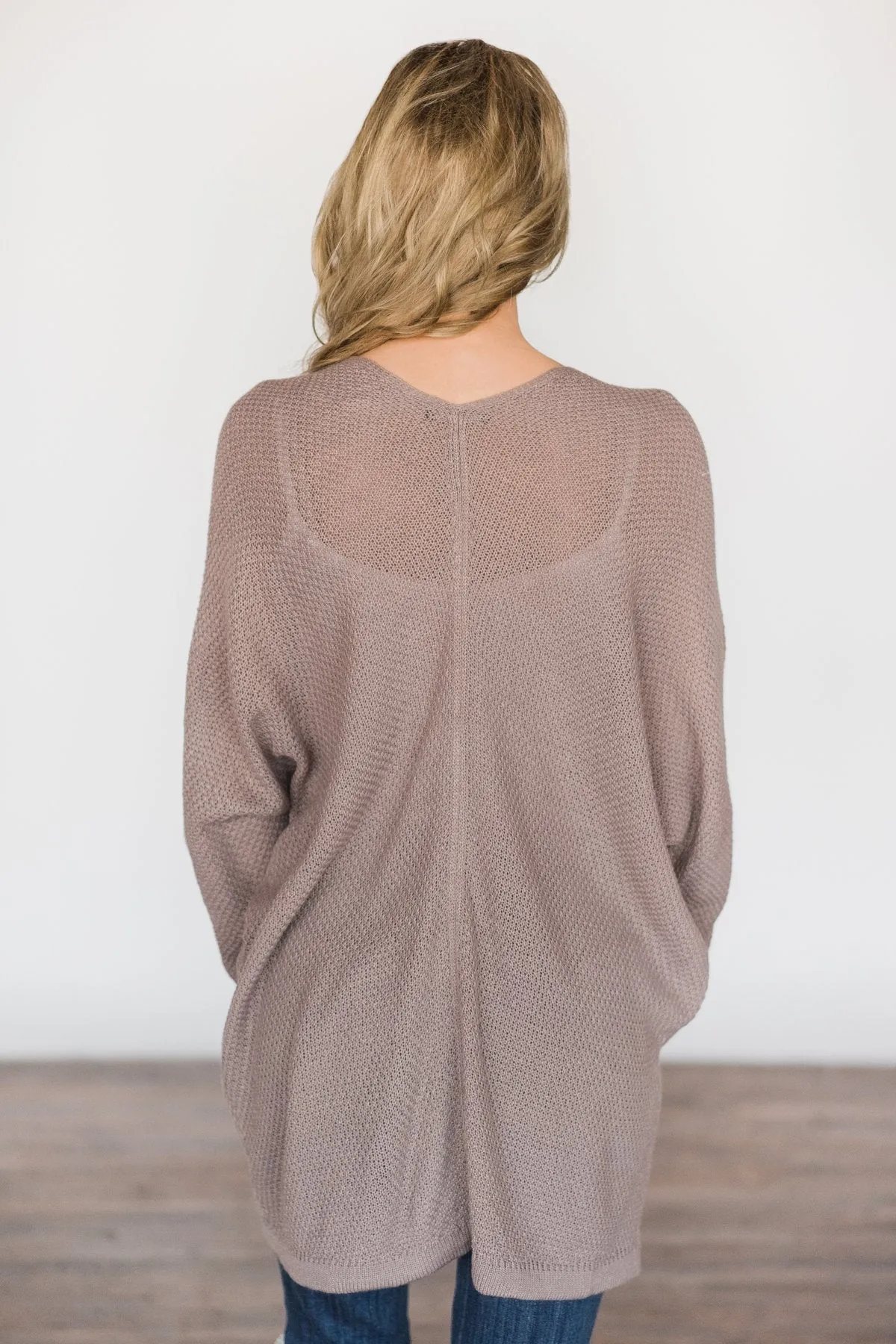 French Lilac Knit Cardigan