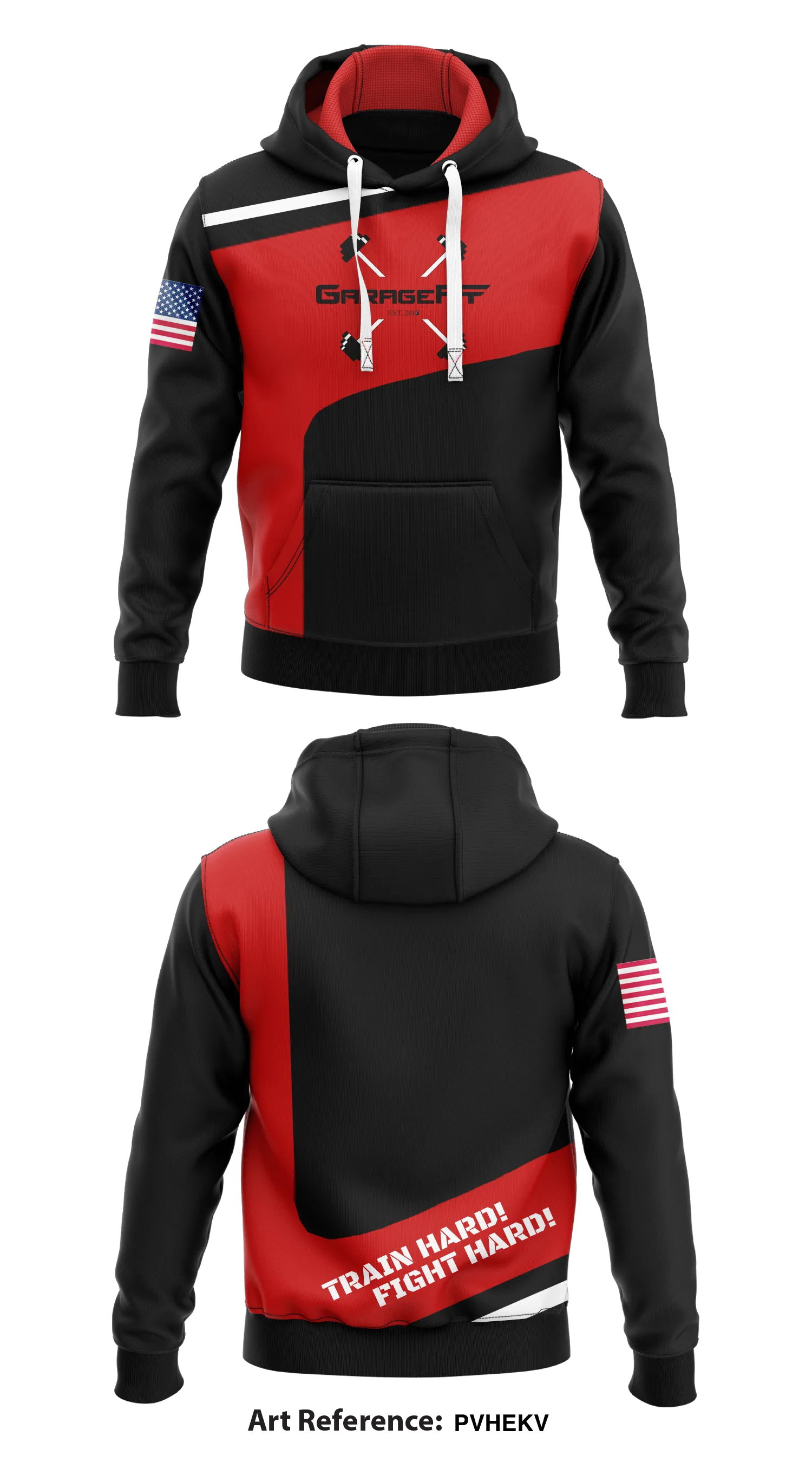 GarageFit  Core Men's Hooded Performance Sweatshirt - PVHeKV