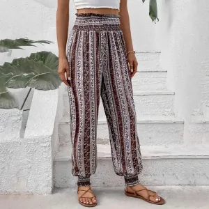 Gemusterte Weite Hose - Julia