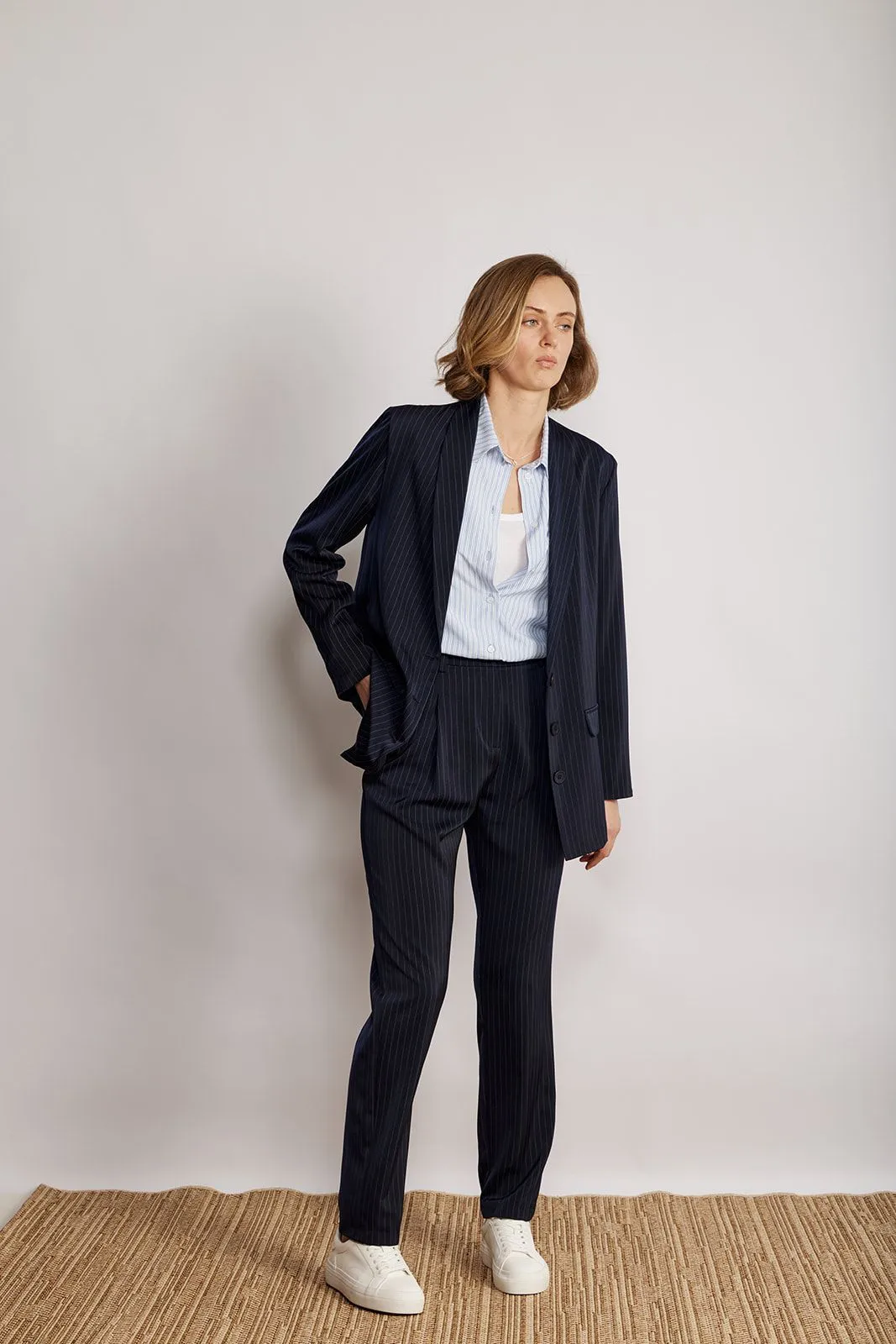 GEORGIA JACKET NAVY STRIPS