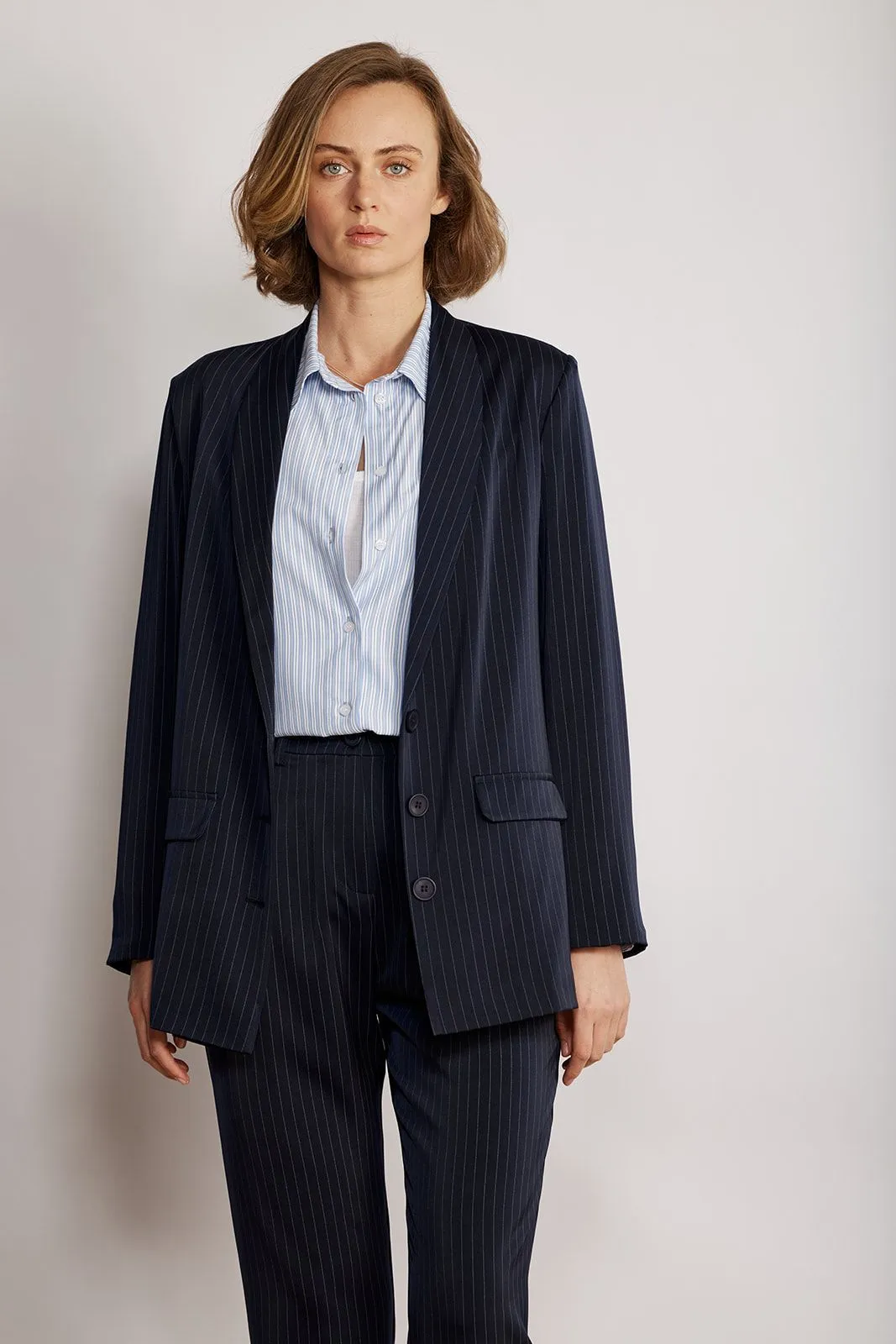 GEORGIA JACKET NAVY STRIPS