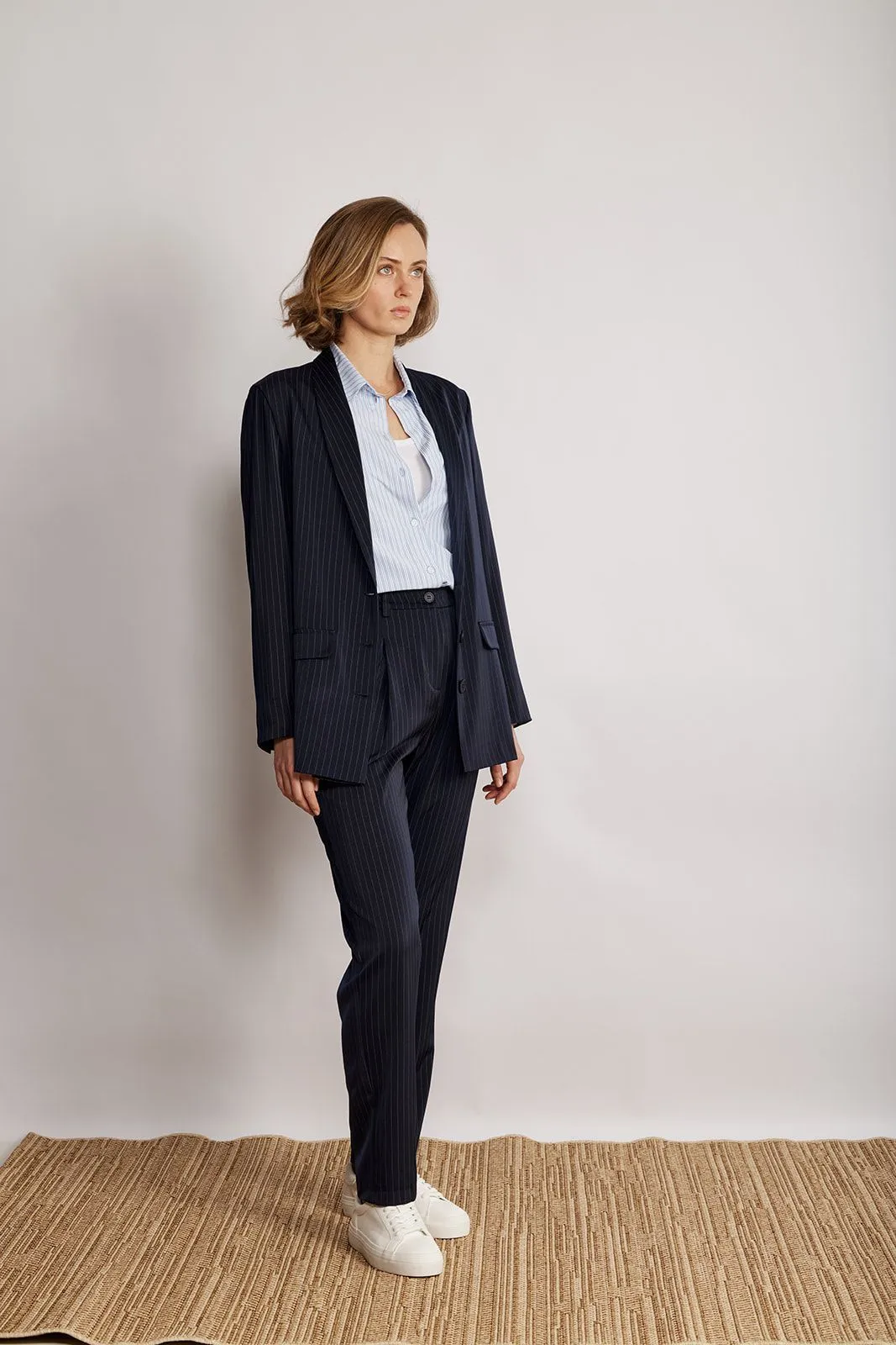 GEORGIA JACKET NAVY STRIPS
