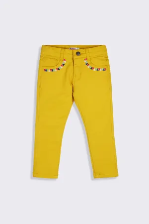 GIRL'S TWILL PENT EMB. - TRIANGLE