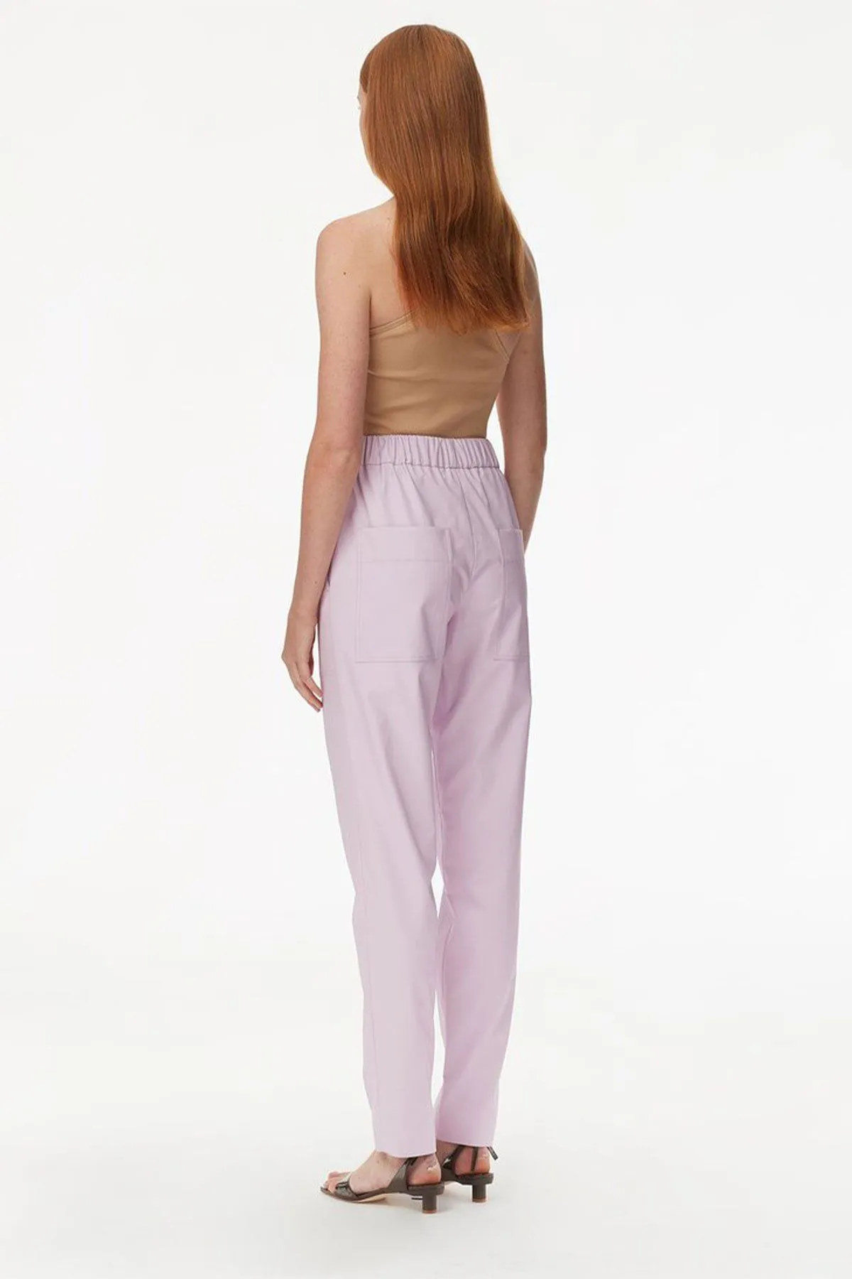 Giselle Stretch Sweater One Shoulder Cami Latte