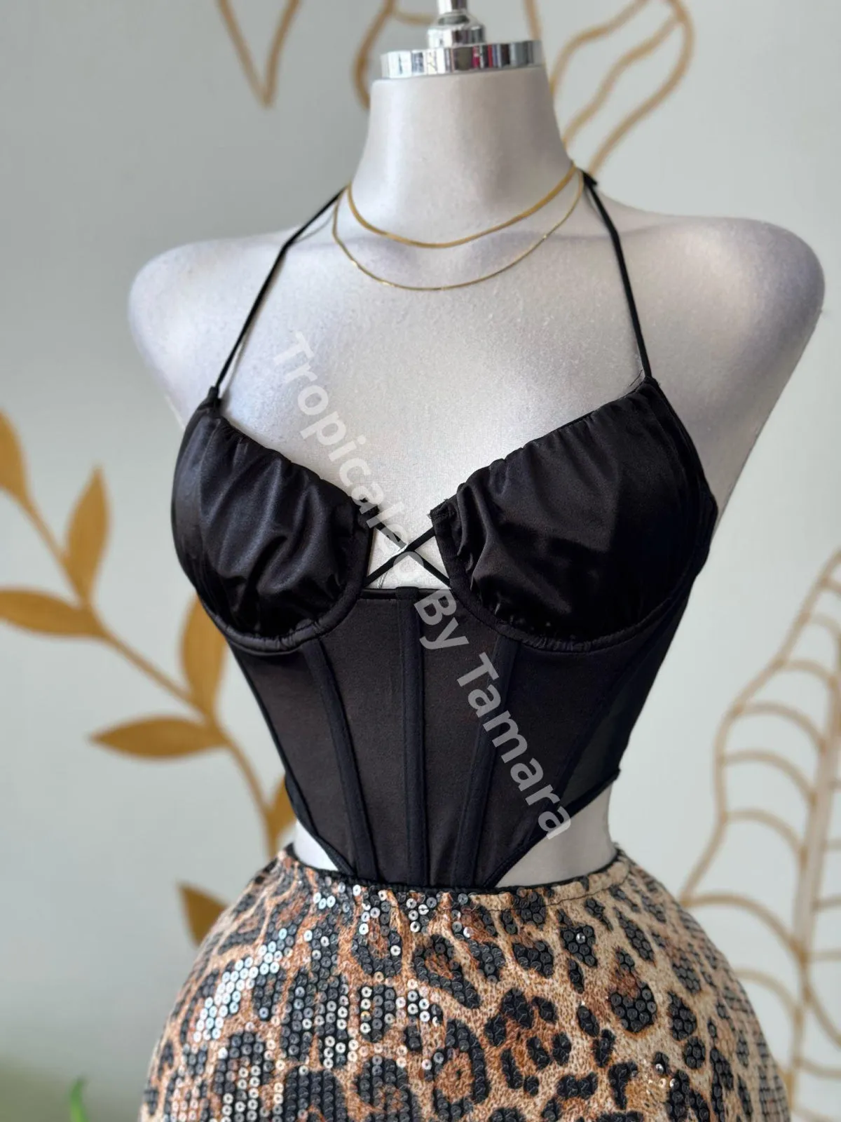 Glam Leopard Mini Skirt