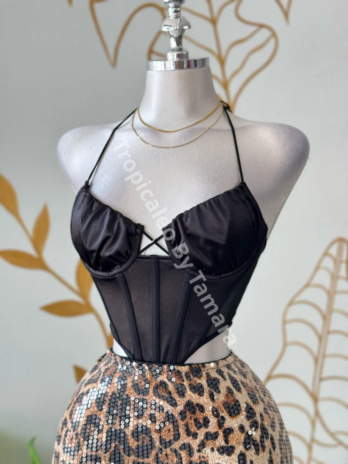 Glam Leopard Mini Skirt