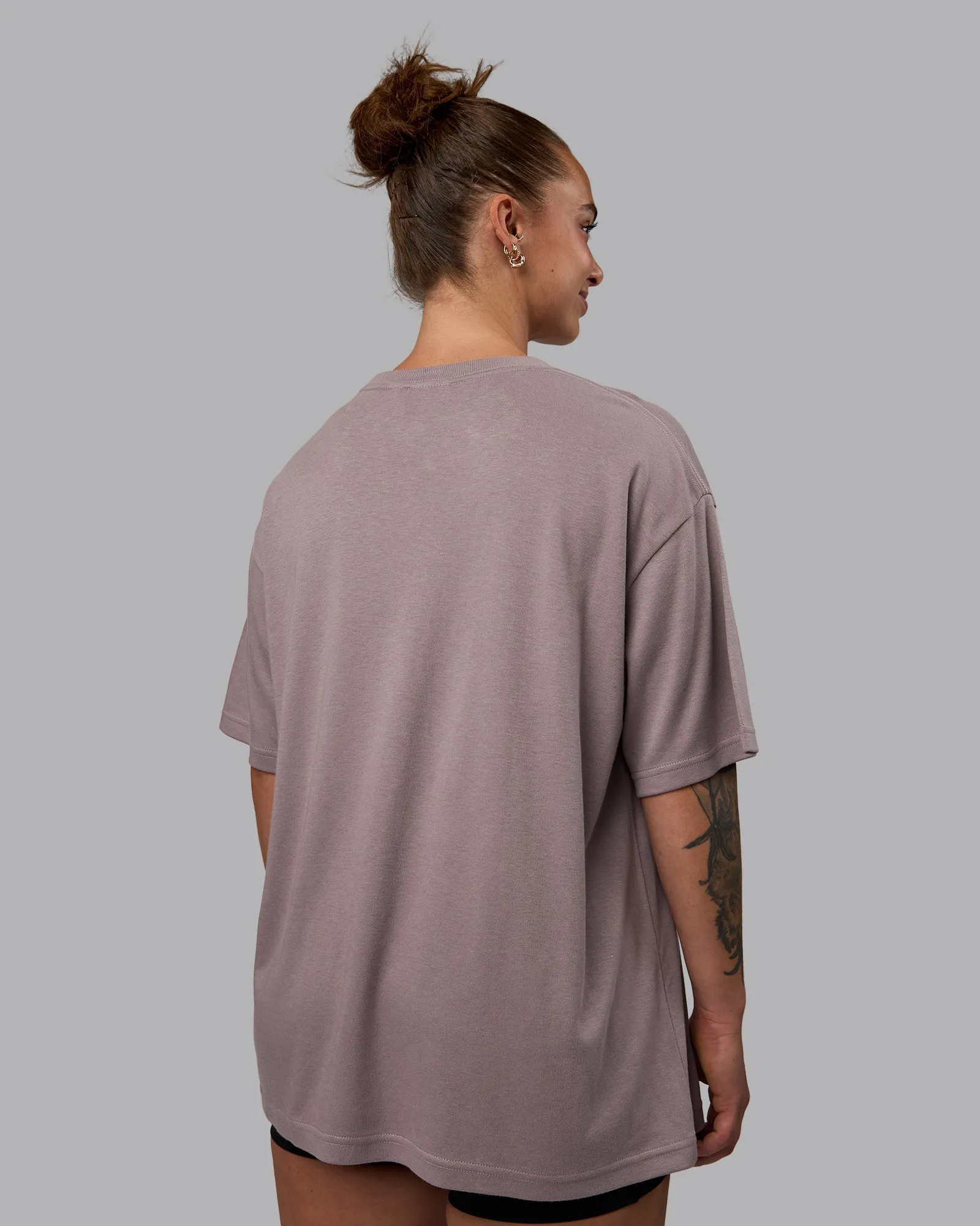 Go-To Modal Oversized Tee - Greyish Purple-Greyish Purple