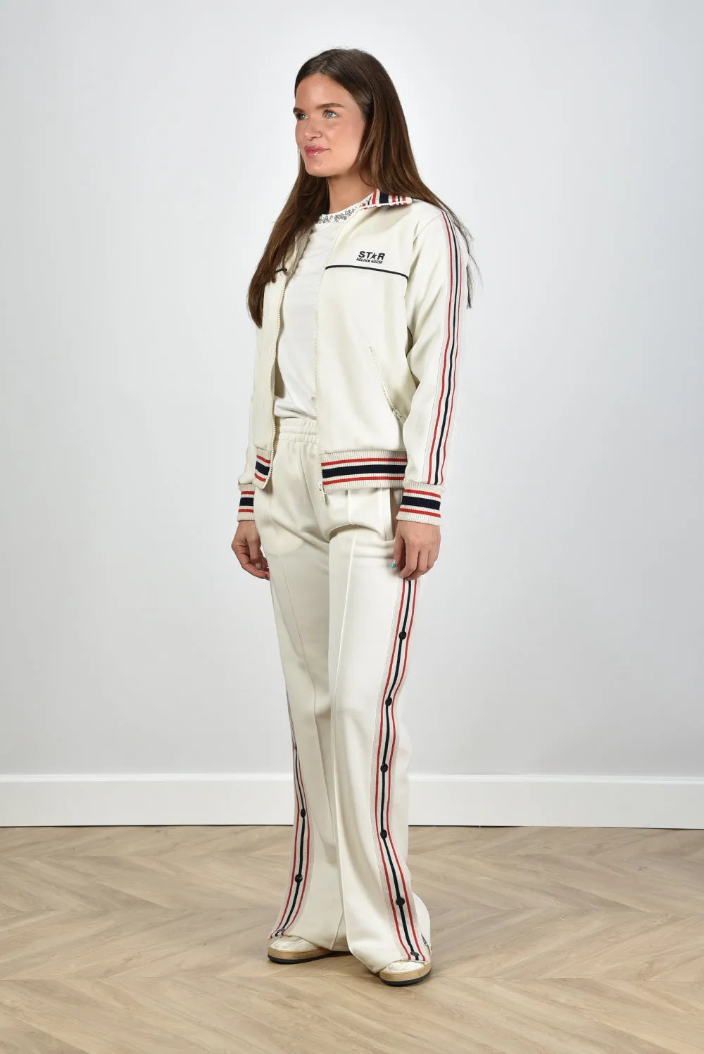 Golden Goose jack GWP01801.P001524.11791 papyrus/dark blue