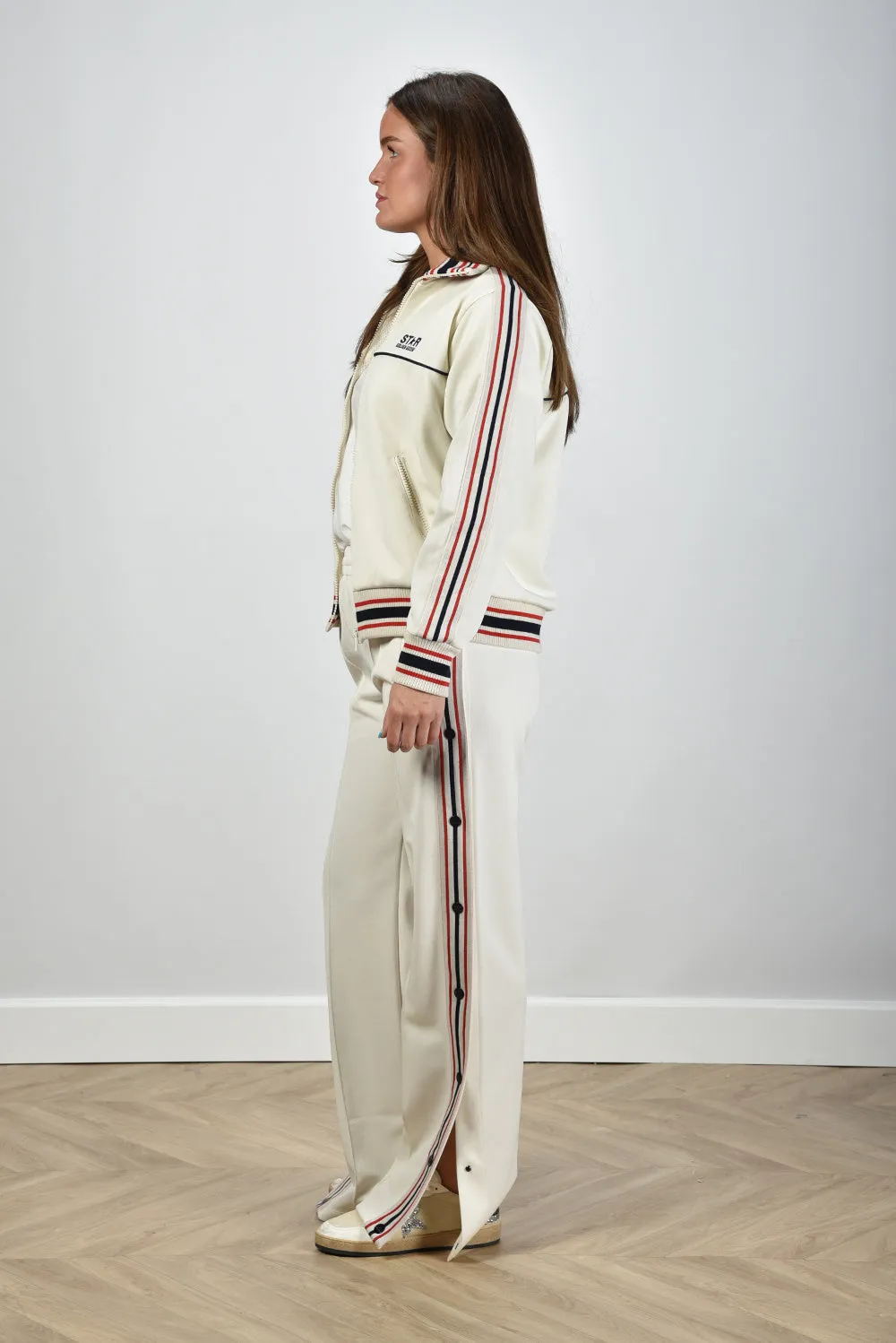Golden Goose jack GWP01801.P001524.11791 papyrus/dark blue