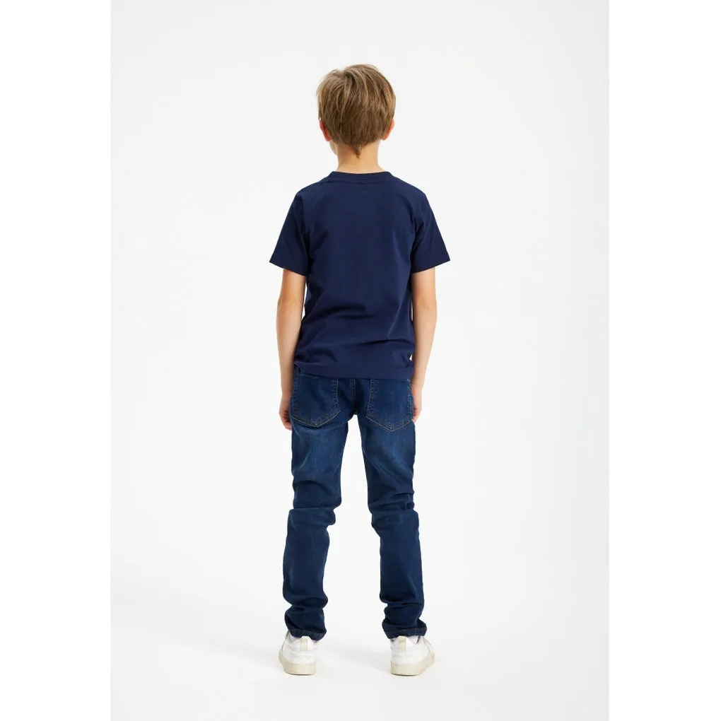 GOTS-Lamaro Tee | Navy blazer