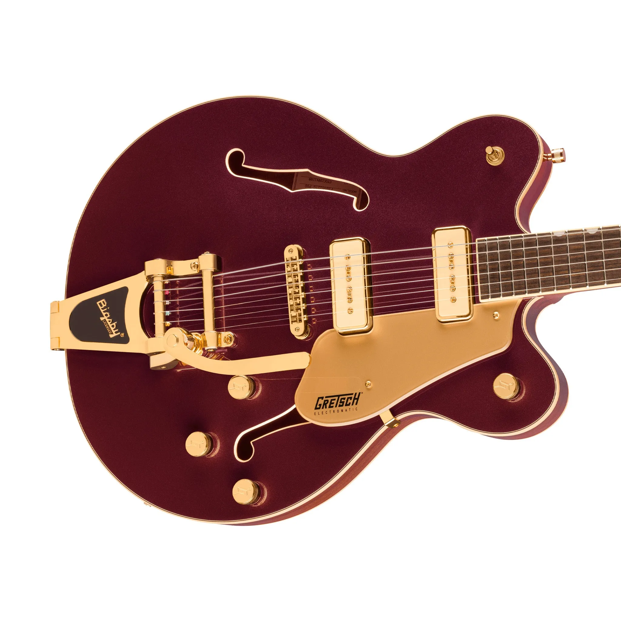 Gretsch Electromatic Pristine LTD Center Block Double-Cut Guitar w/Bigsby, Dark Cherry Metallic