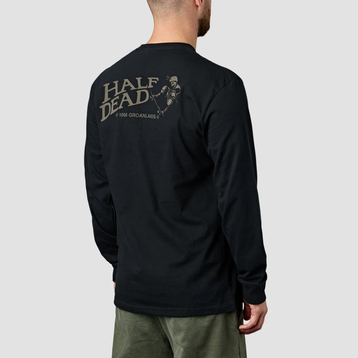 GroanLands Half Dead Longsleeve T-Shirt Black
