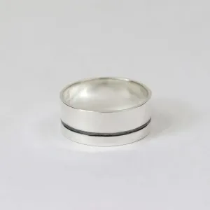 Grooved Wedding Band