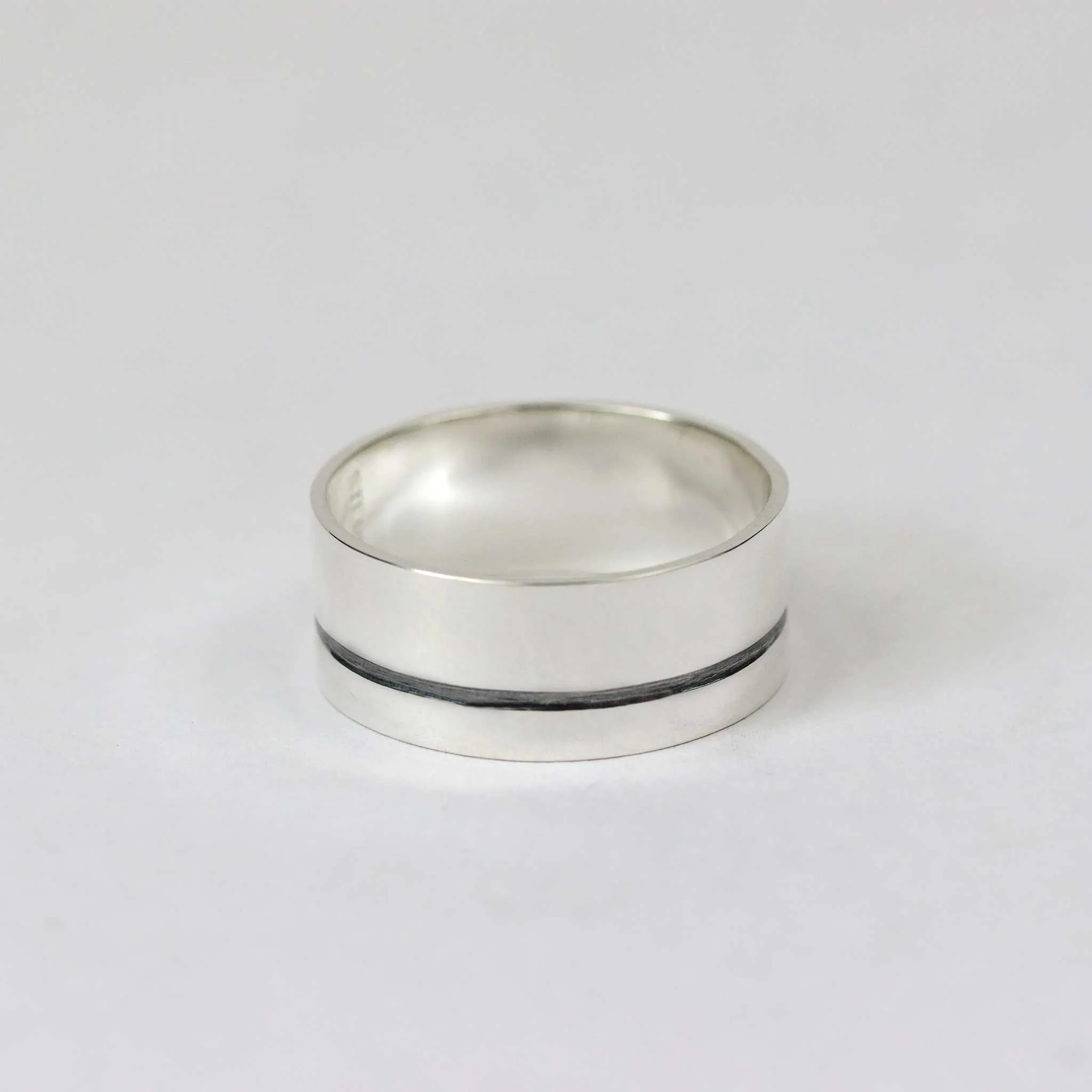 Grooved Wedding Band