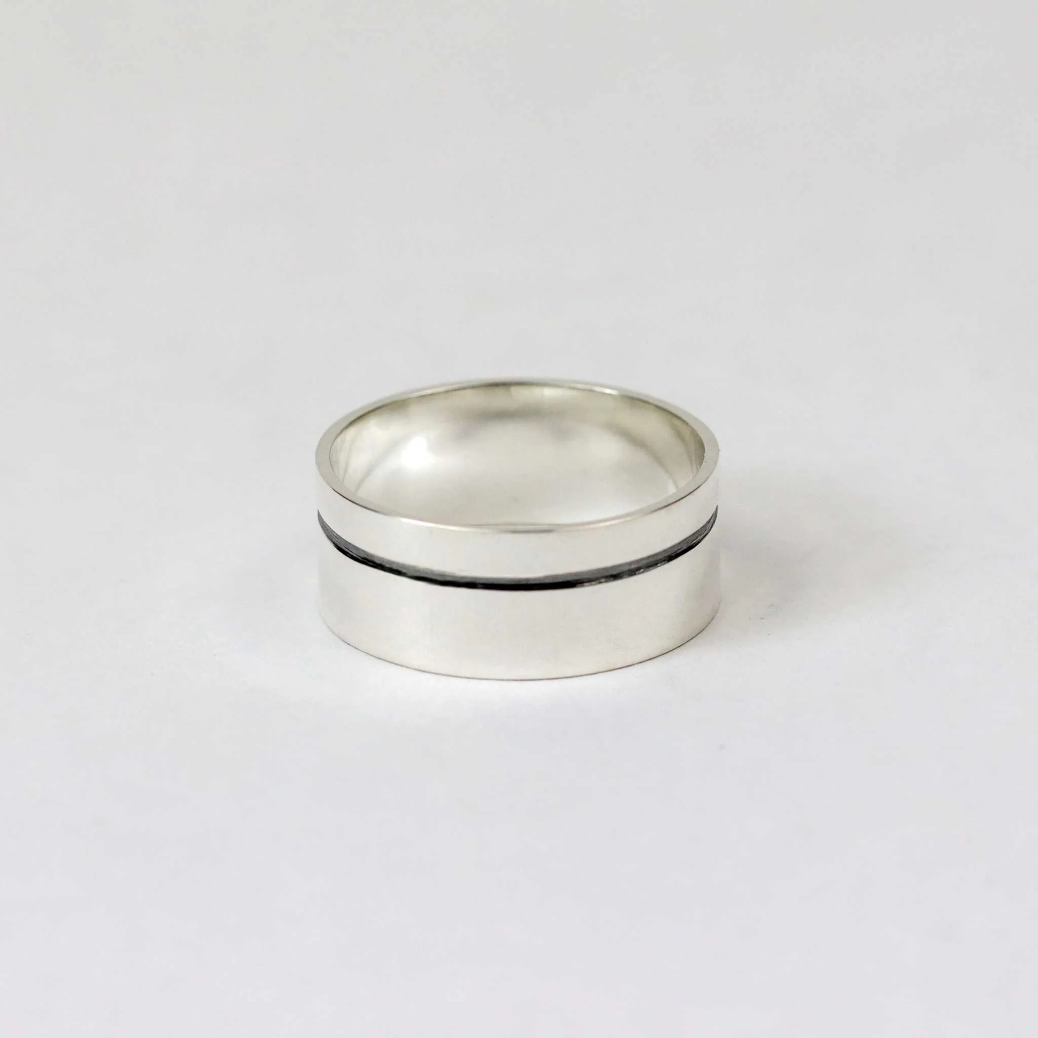 Grooved Wedding Band