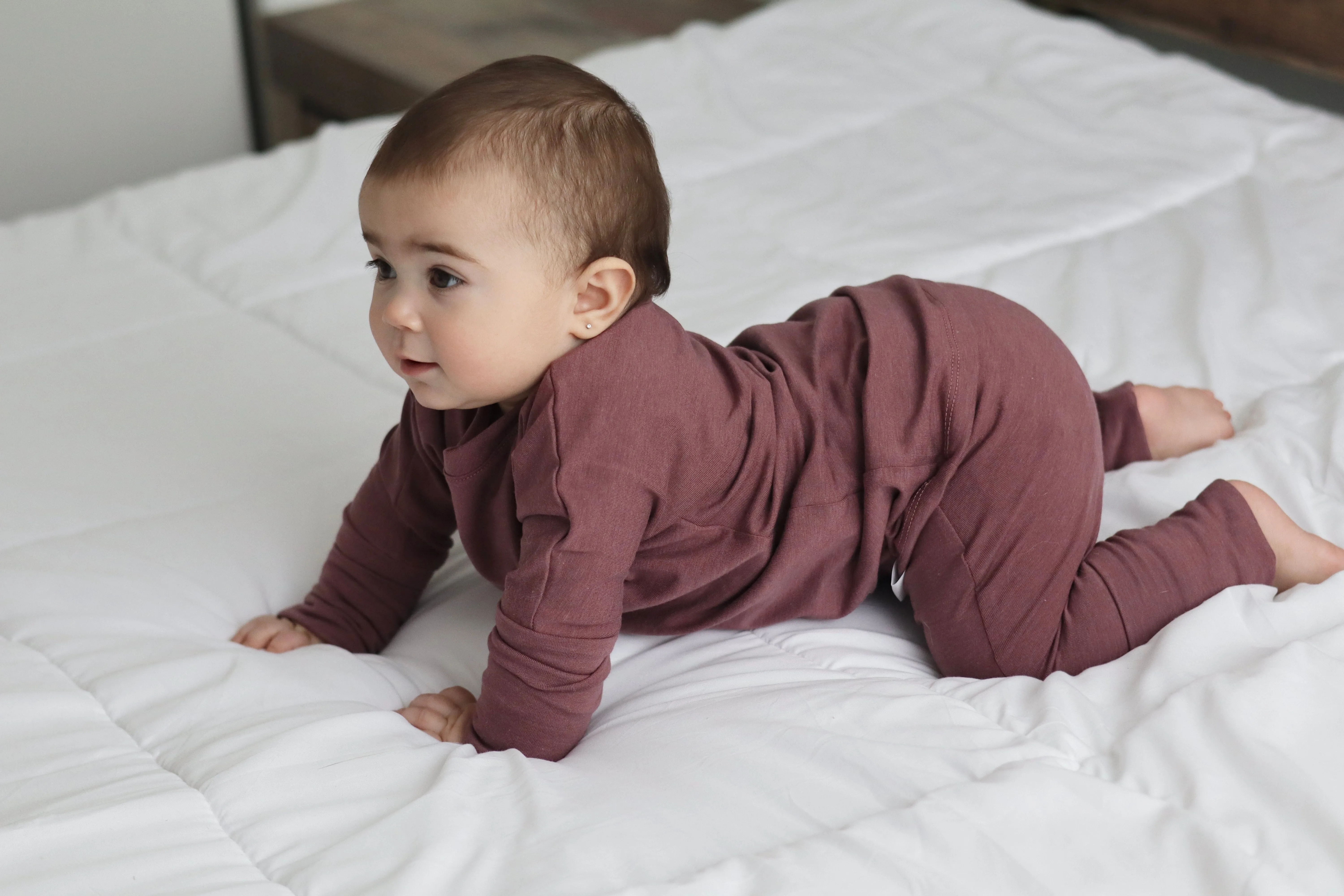 Grow With Me Pants | Rose Brown